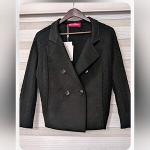 Max Mara Black cable jacket